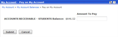 Pay on My Account