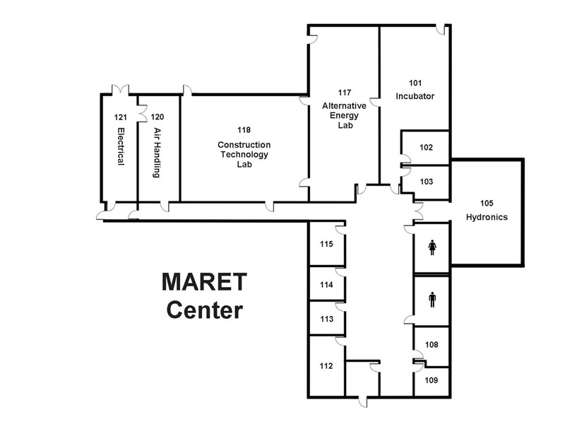 MARET Center Main View MARET Center Floor Maps My Crowder